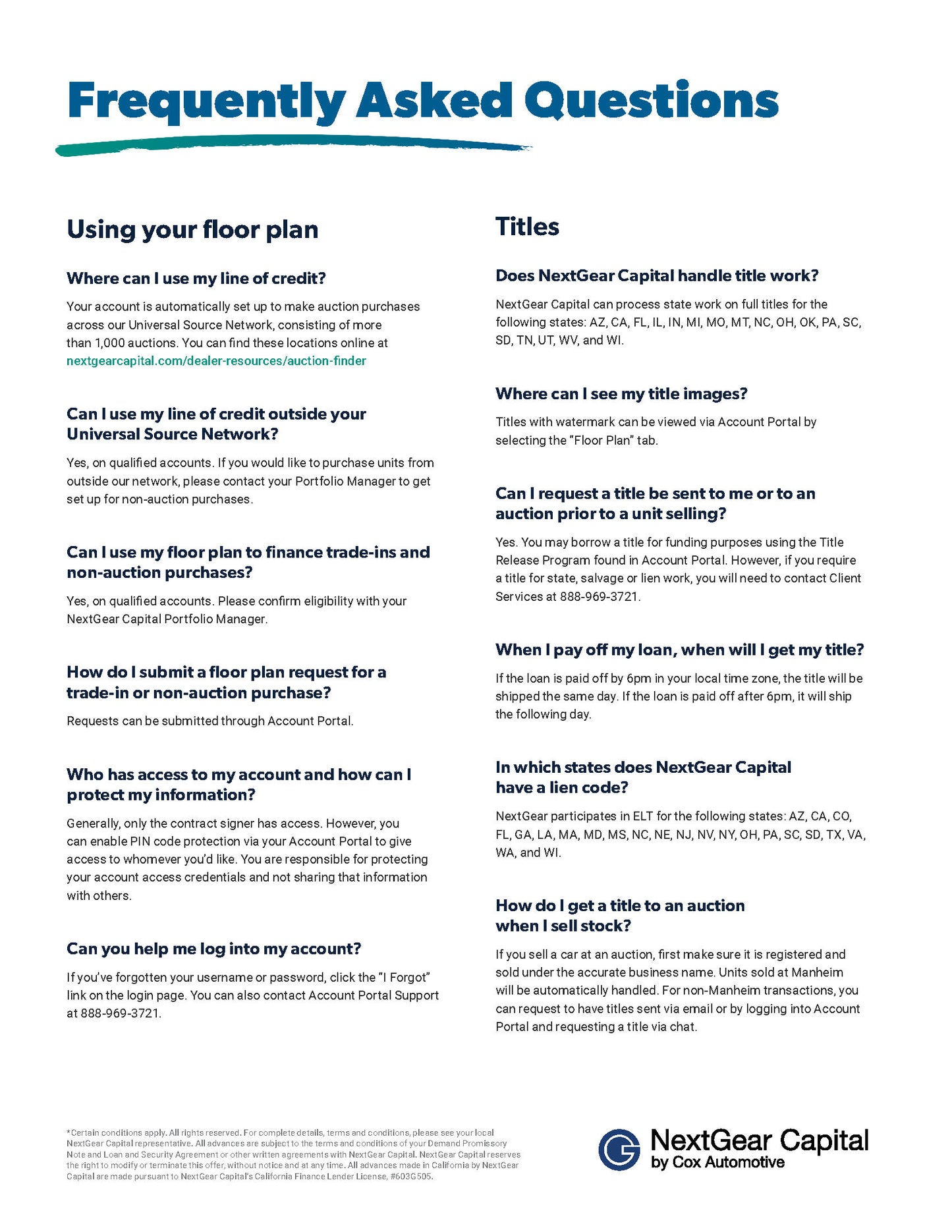 Welcome Packet 2026 - FAQ